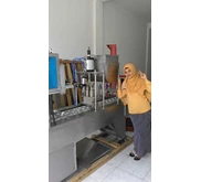 Automatic Cup Sealer 2 Line Pneumatic System Mesin Pengemas Minuman