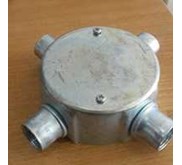 Circular Surface Box 4 Way G-36 Steel