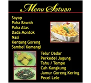 Menu Satuan Chicken Sogil dan Ayam Bakar Jer-man