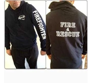 CFS Navy Hoodie with Firefighter Printed on Left Arm