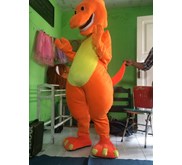 Kostum Maskot Barney Orange Hotel Aria MOG Malang