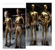 Manekin Gold Glossy/Patung Baju Emas Atau Gold
