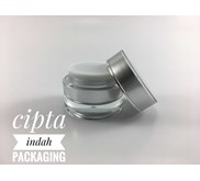 Pot Cream Acrylic 10GR Siver