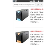 Ups Ica CT 682 B 1200 va/ 600 Watt Dan ct 1082b/ 1000 Watt