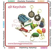 Rubber keychain 4D / gantungan kunci karet 4D / PVC rubber
