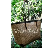 Tas  Rotan Bali.Tali Kecil 2 Rotan warna coklat
