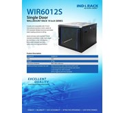 indorack WIR6012S 12U depth 600mm single door