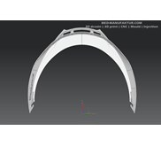 Desain 3D dan Pembuatan Mould Cetakan Matres Plastik Spoiler Helm 