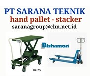 Bishamon Hand Pallet - Stacker PT SARANA TEKNIK Manual & Scale Terbaik