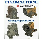 MAKISHINKO WORM GEAR GEARMOTOR GEAR REDUCER PT SARANA TEKNIK