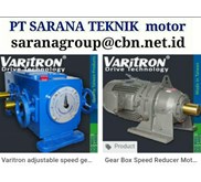 PT SARANA TEKNIK VARITRON CYCLO PLANETARY GEAR WORM REDUCER