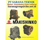 MAKISHINKO WORM GEAR GEARMOTOR GEAR REDUCER PT SARANA TEKNIK