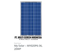 Panel Surya My Solar 20WP