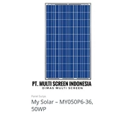 Panel Surya My Solar 50 WP