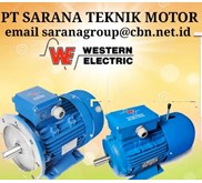 WESTERN  ELECTRIC MOTOR 3 PHASE PT SARANA TEKNIK