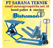 STACKER PT SARANA TEKNIK BISHAMON HAND PALLET TERBAIK