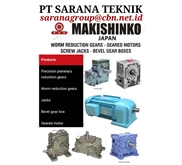 INDONESIA JAKARTA MAKISHINKO GEAR WORM MOTOR REDUCER PT SARANA TEKNIK