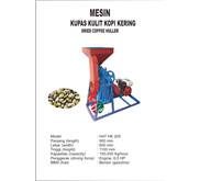 Mesin Pengupas Kulit Kopi Kering
