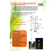 Paket pju tenaga surya 60 watt