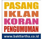 PASANG IKLAN KORAN PENGUMUMAN