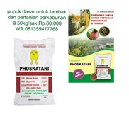 Pupuk Ladang Subur 36 pembenah tanah pertanian dan tambak Ikan udang