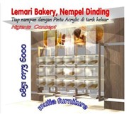 LEMARI BAKERY NEMPEL DINDING