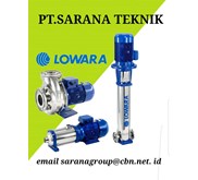 LOWARA PUMP SUBMERSIBLE & CENTRIFUGAL PUMP PT, SARANA TEKNIK