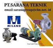 SELL MILANO PUMP POMPA  PT SARANA TEKNIK STANDARD END SUCTION CENTRIFUGAL PUMP - STAINLESS STELL
