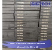 Karet Elastomer Bantalan Jembatan Ukuran 600 x 330 x 48