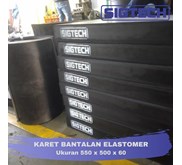 Karet Bantalan Elastomer Ukuran 550 x 500 x 60
