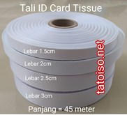 Bahan Tali ID Card Tissue, Bahan Pita ID Card Sublim, Bahan Tali Tissu, Bahan Pita Tisu