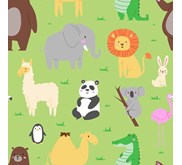 Wallpaper Dinding Anak Motif Aneka Hewan// The Zoo