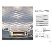 3D Wall Panel Timbul Tipe Vase White Import uk 50 x 50 cm/Wall PVC