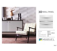 Wall Panel Timbul 3D Motif Standstone/Wallpaper Marvel/PVC