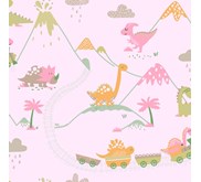 Wallpaper Dinding Anak Motif Aneka Hewan / The Zoo/Dinosaurus