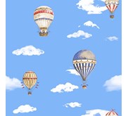Wallpaper Dinding Simple Motif Balon Udara/ Ballon Air/ Wallpaper Roll