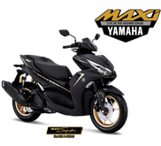 Motor Matic Yamaha Aerox 155 Connected (MAXI Signature Black & Gold)