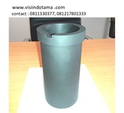 Crucible (silindrik menyerupai gelas atau mangkuk.)