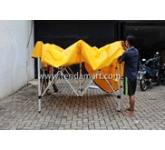 tenda lipat 3mx3m hexa steel polos