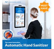 Automatic Hand Sanitizer Dispenser plus Digital Signage - Wall Mounted