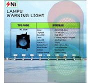 Lampu Warning Led Diameter 20cm