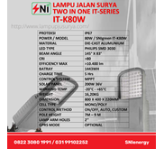 Lampu jalan pju led two in one 80w SNI
