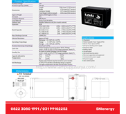 Baterai VRLA GEL 100 Ah 12 V