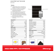 Lampu pju two in one 60watt