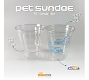 Gelas Plastik PET 8oz sundae