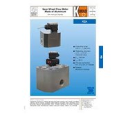 KOBOLD Gear Wheel Flow Meter- KZA-1804/KZA-1810/KZA-1816/1865/KZA-1899