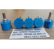 Potentiometer Mexico BOURNS 20K Ohm 20 KOhm 10 Putaran PN 3590S-2-203L