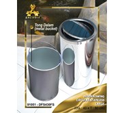 Tempat Sampah, Dustbin Swing Circular Stainless - 91051