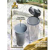 Pedal Bin Stainless 25 lt - Tempat Sampah, 91039