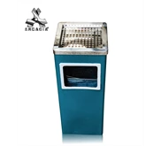 Tempat Sampah Persegi Body Warna Tutup Stainless, 91046